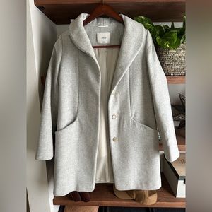 Wilfred The Cocoon Coat Heather light gray size S